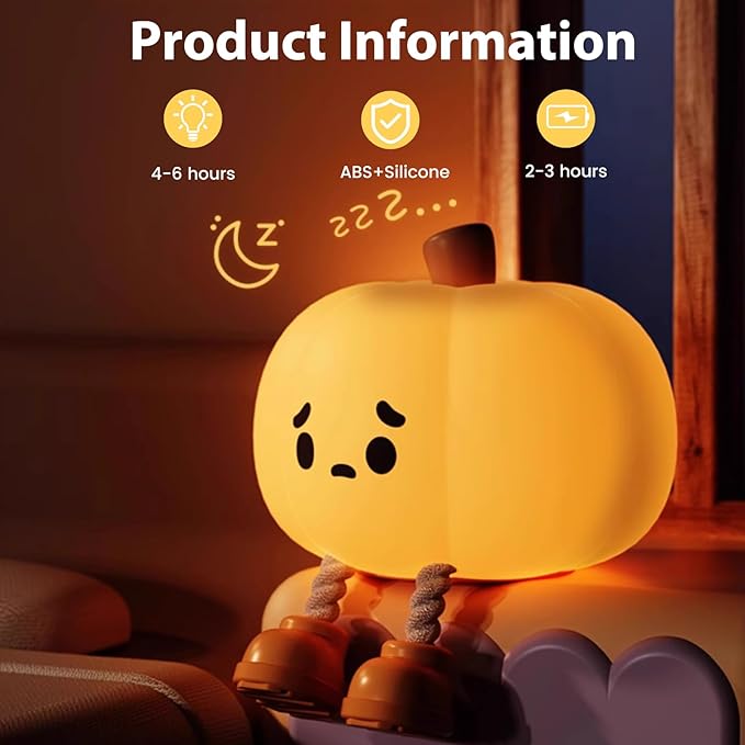Pumpkin Silicon Lamp