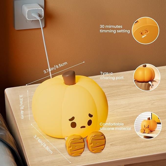 Pumpkin Silicon Lamp